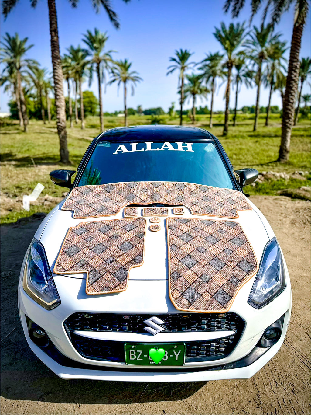 Ash Aura – Premium Kashmiri Rug Car Mats