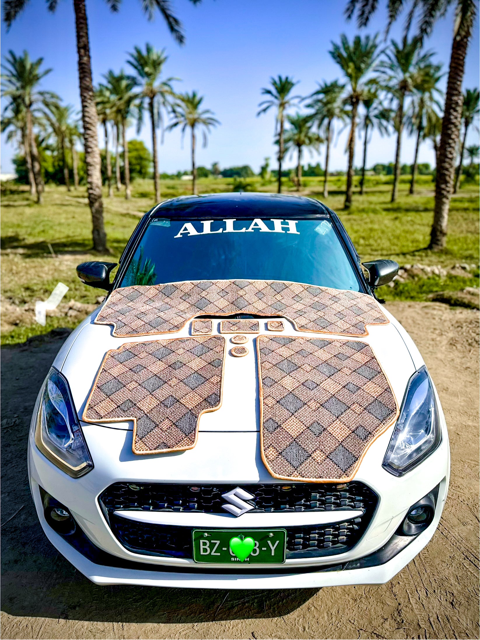 Ash Aura – Premium Kashmiri Rug Car Mats