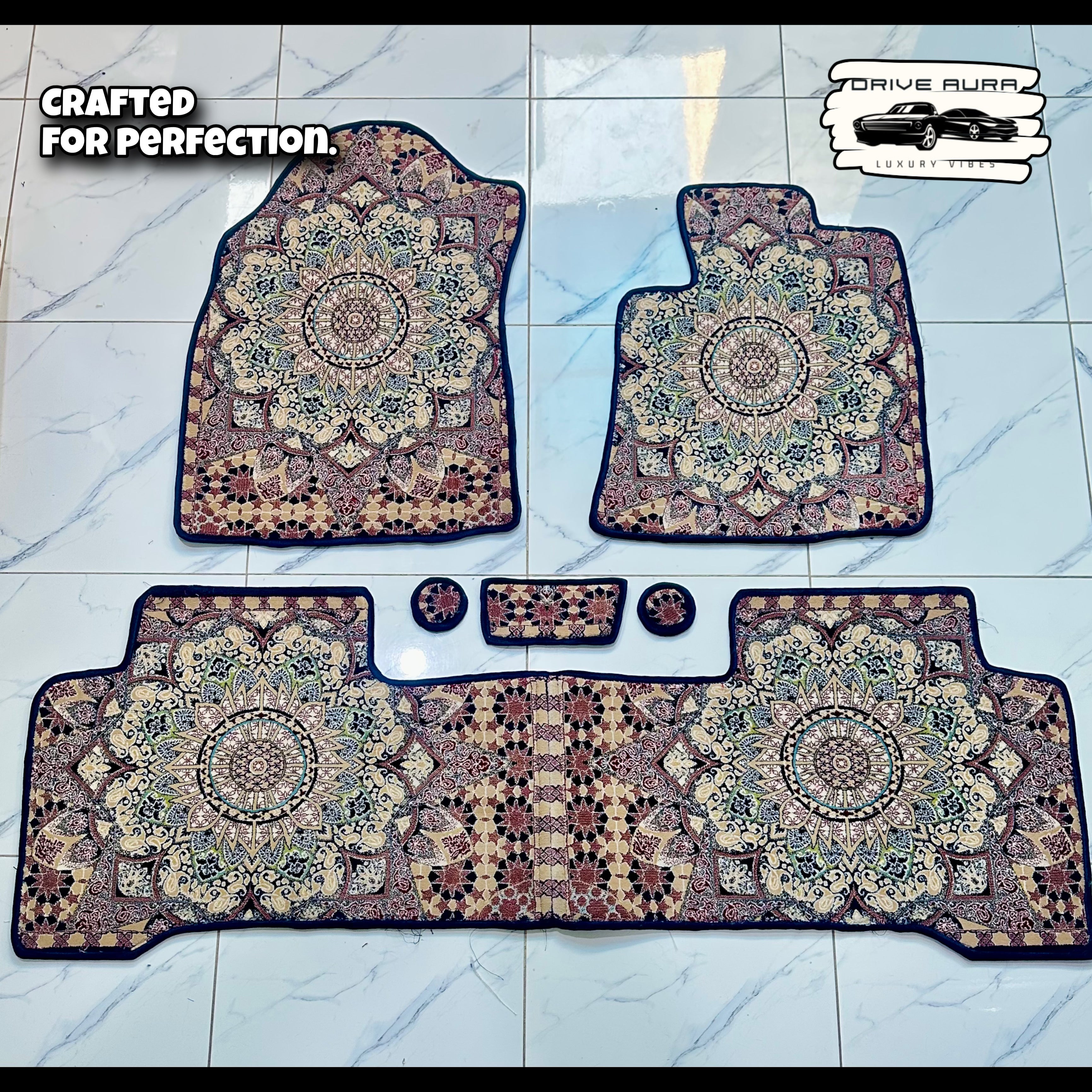 Beige Blue Persian - Design 1