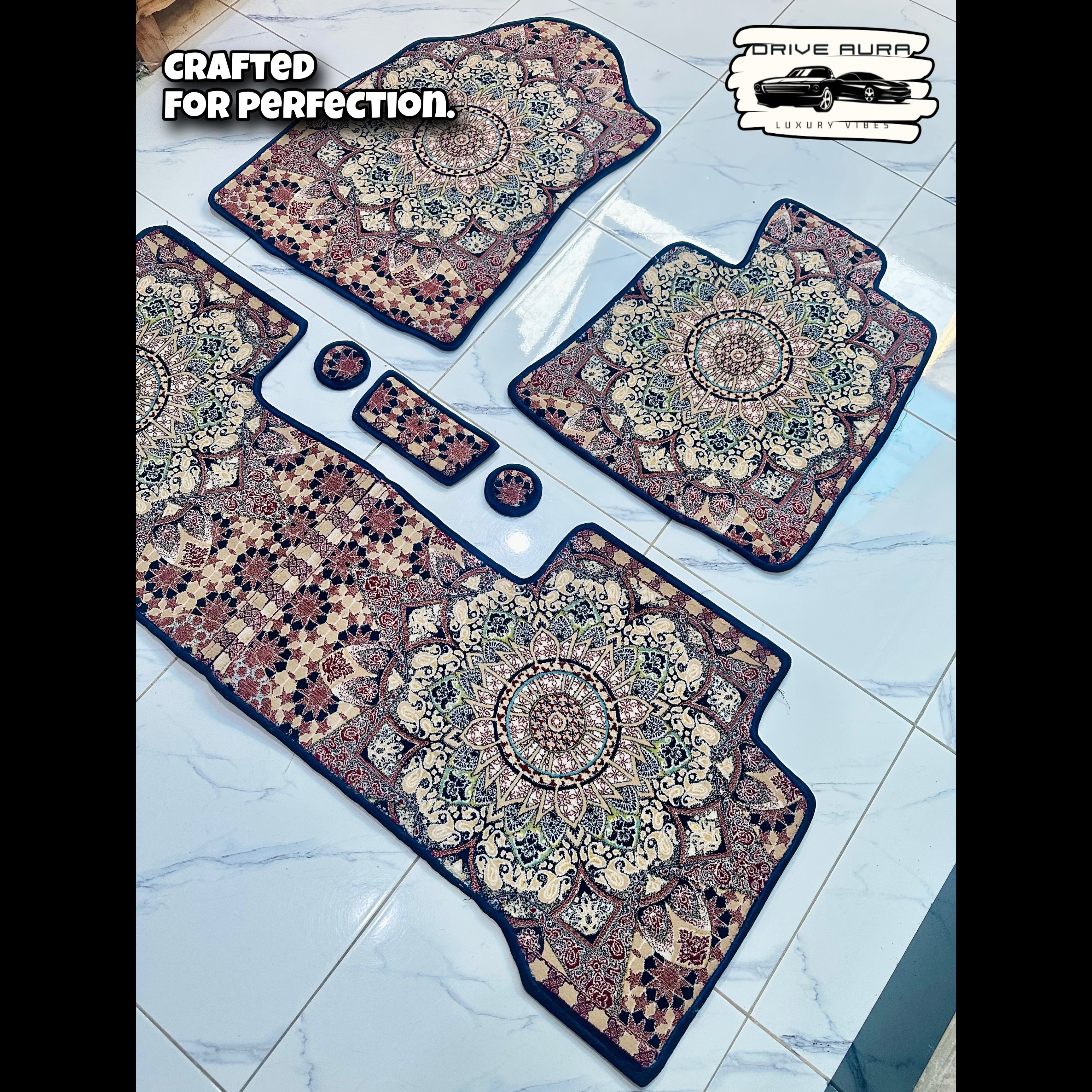 Beige Blue Persian - Design 1