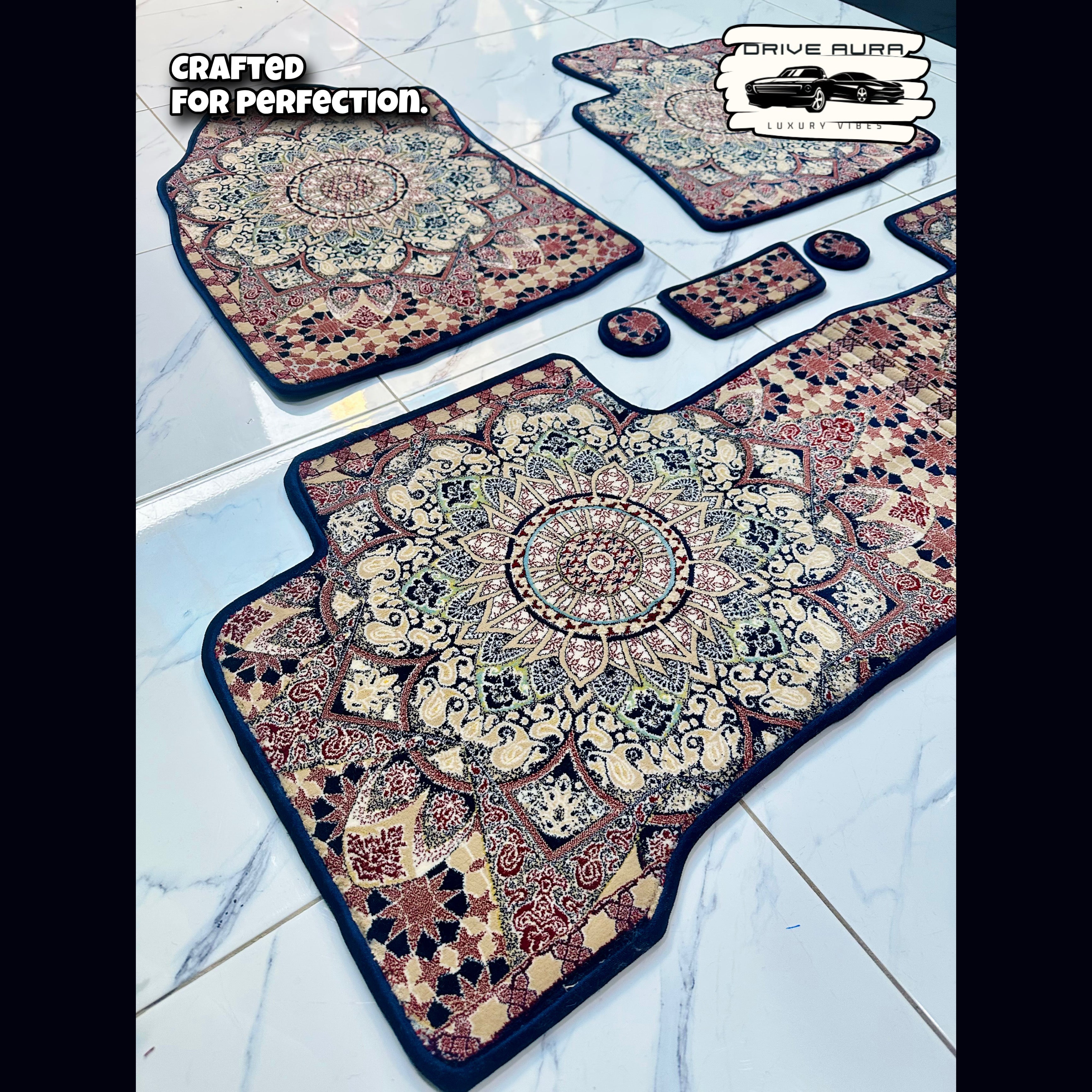 Beige Blue Persian - Design 1