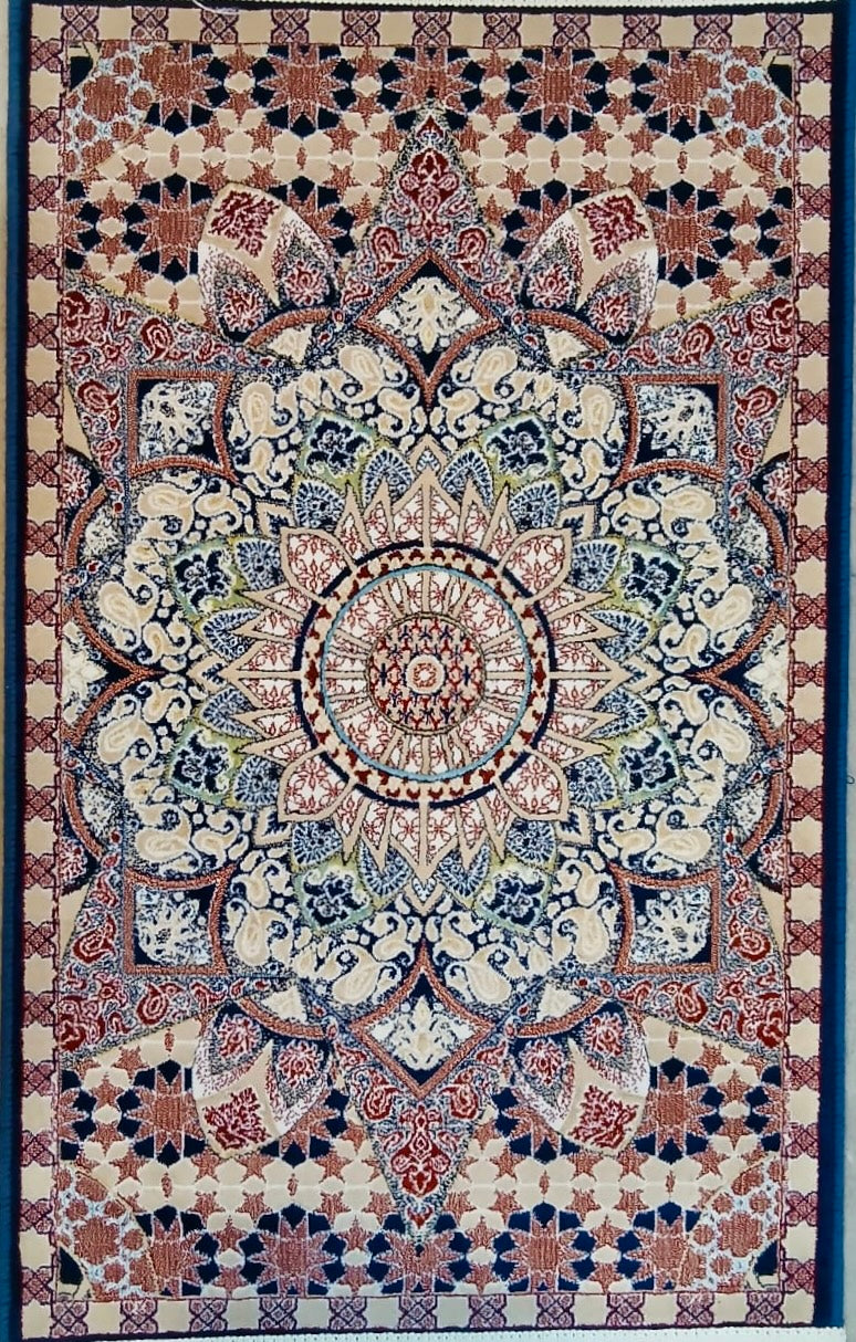 Beige Blue Persian - Design 1