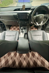 Chocolate Aura – Premium Kashmiri Rug Car Mats