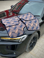 Sapphire Aura – Premium Kashmiri Rug Car Mats