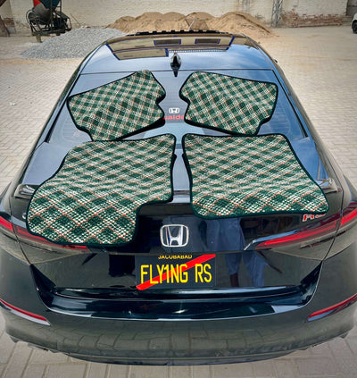 Emerald Aura – Premium Kashmiri Rug Car Mats