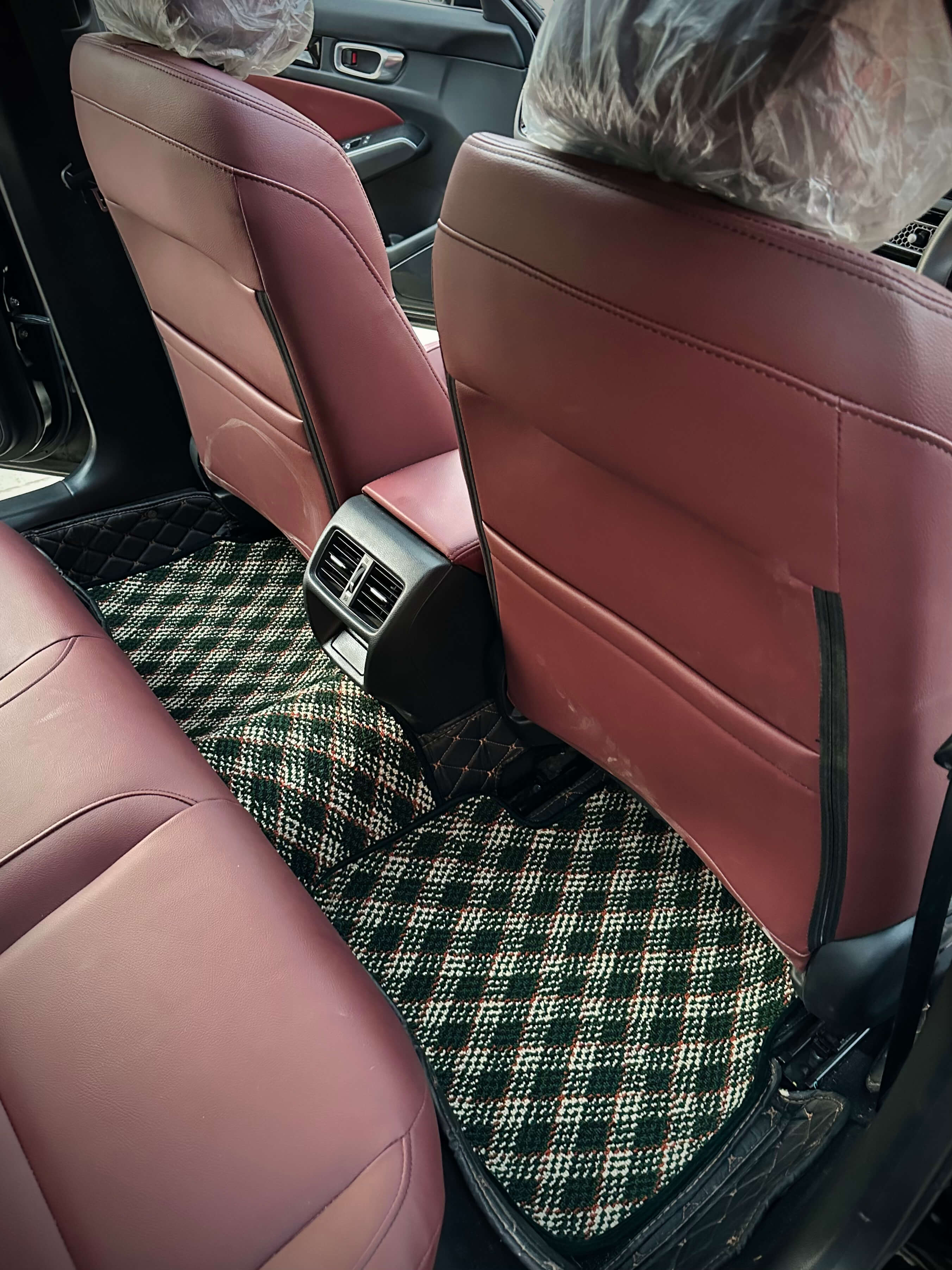 Emerald Aura – Premium Kashmiri Rug Car Mats