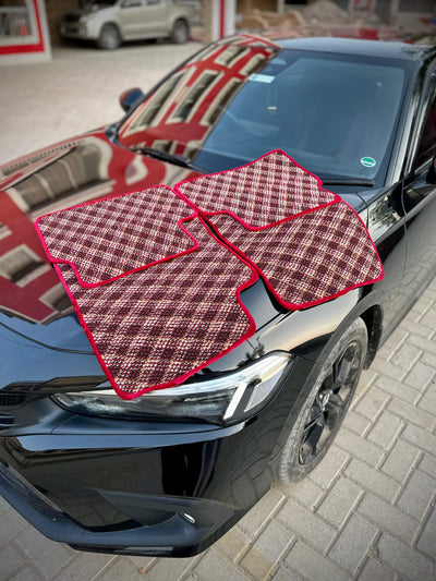 Ruby Aura – Premium Kashmiri Rug Car Mats
