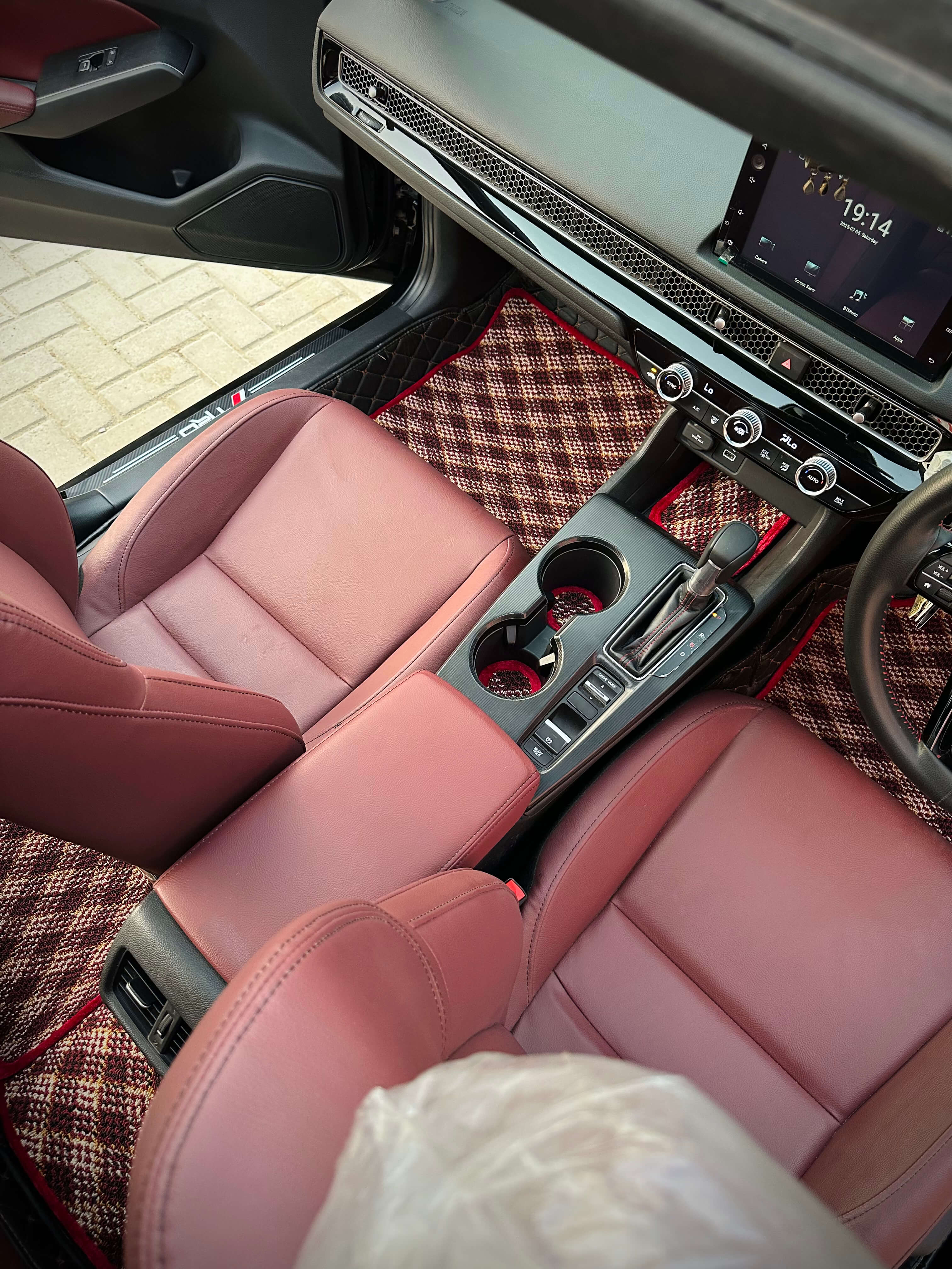 Ruby Aura – Premium Kashmiri Rug Car Mats