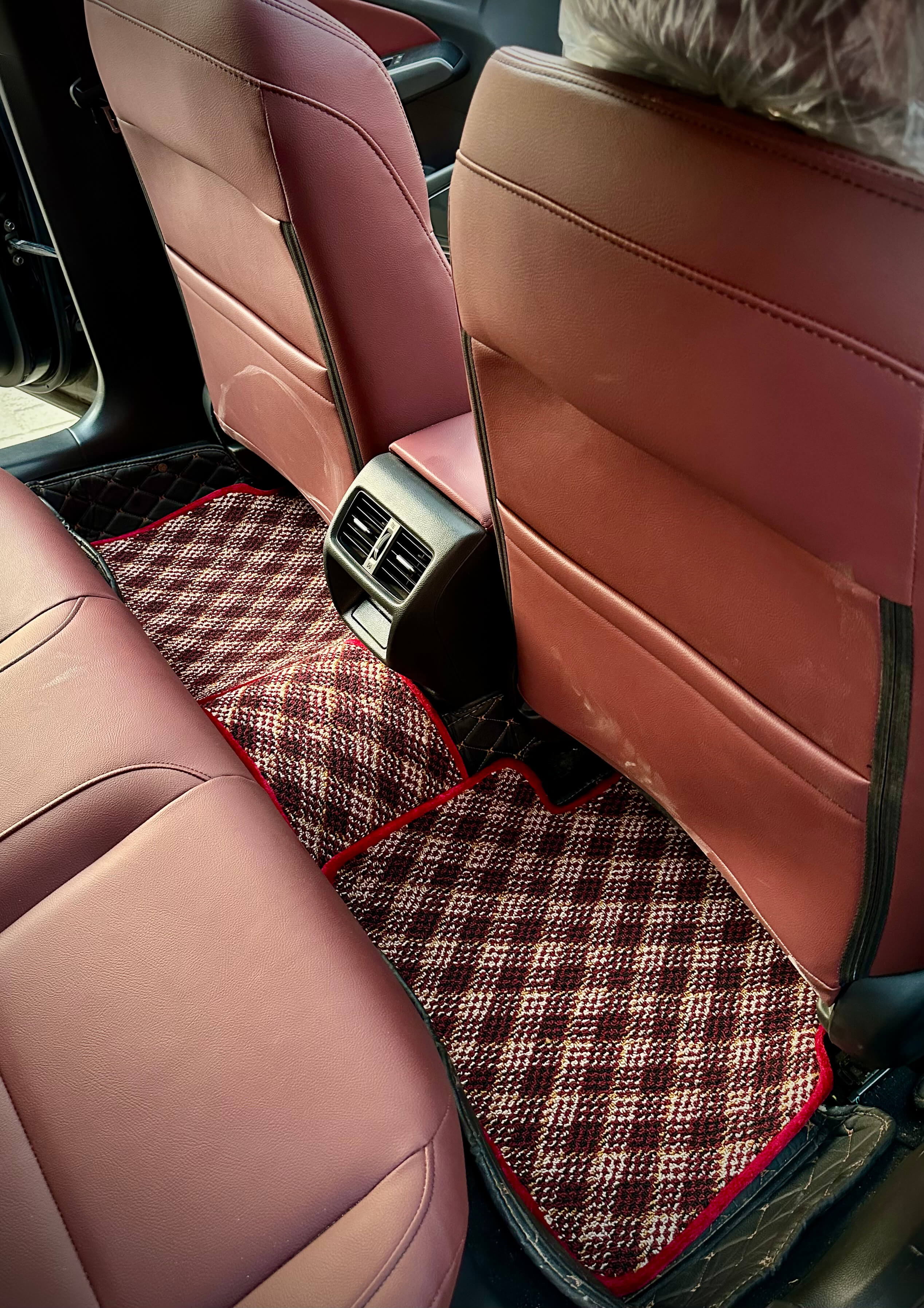 Ruby Aura – Premium Kashmiri Rug Car Mats