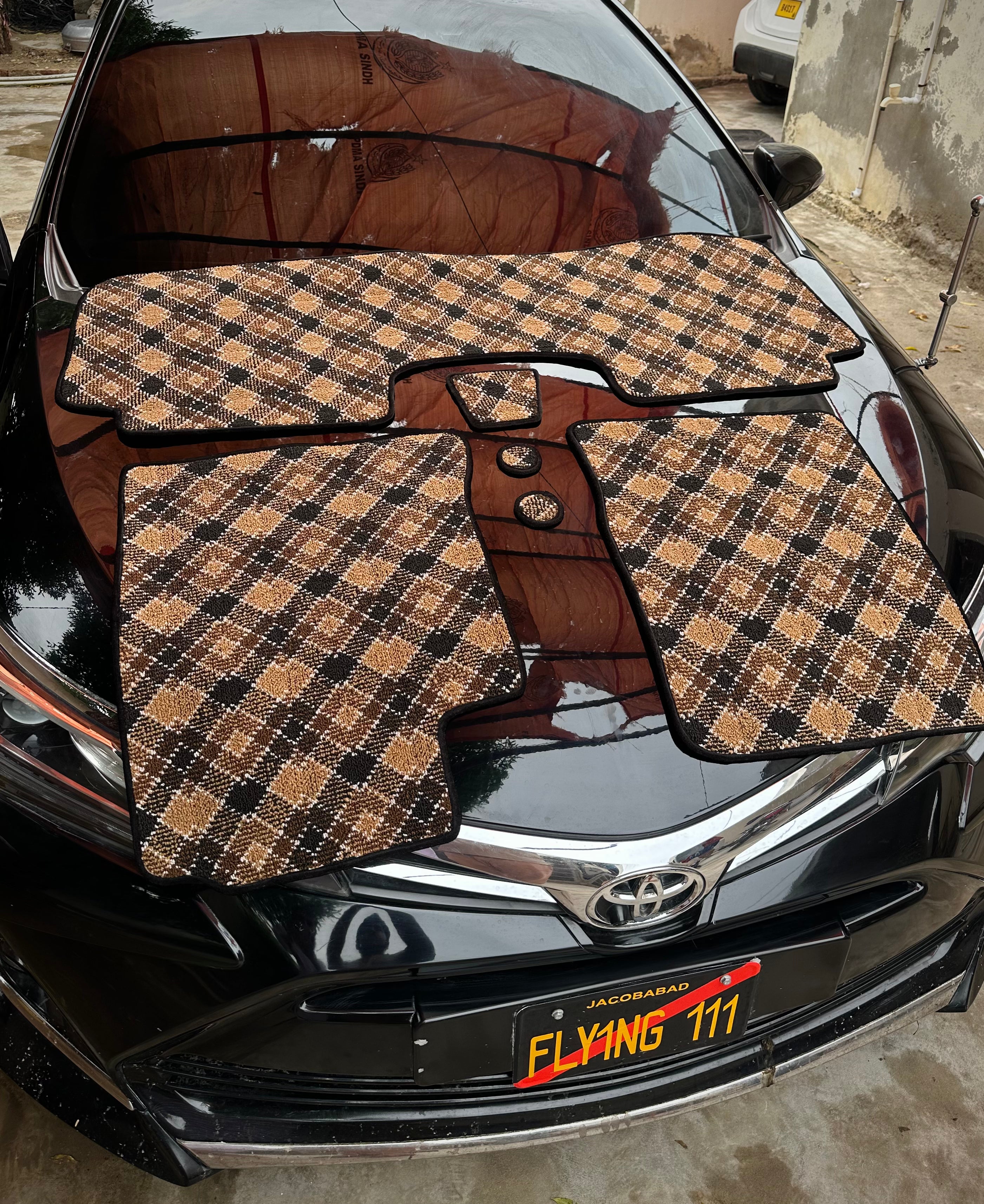 Bronze Aura – Premium Kashmiri Rug Car Mats