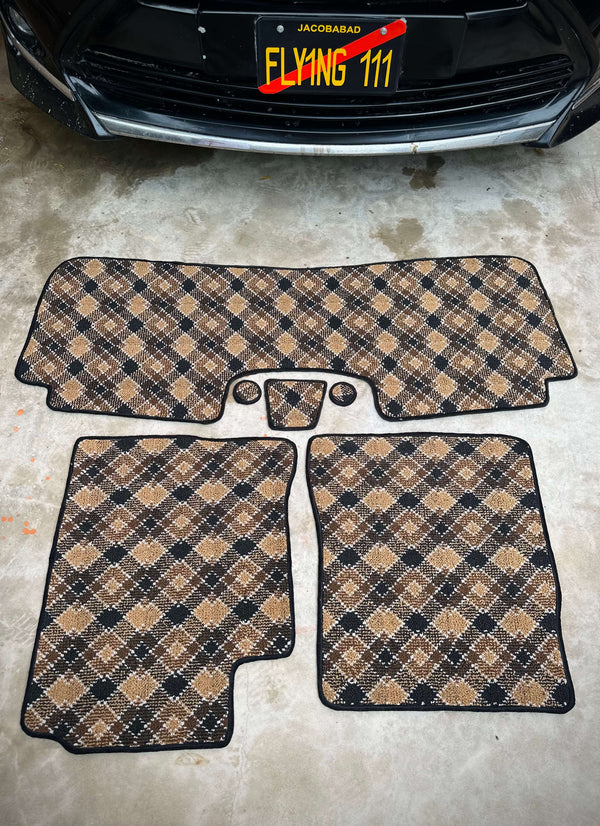 Bronze Aura – Premium Kashmiri Rug Car Mats