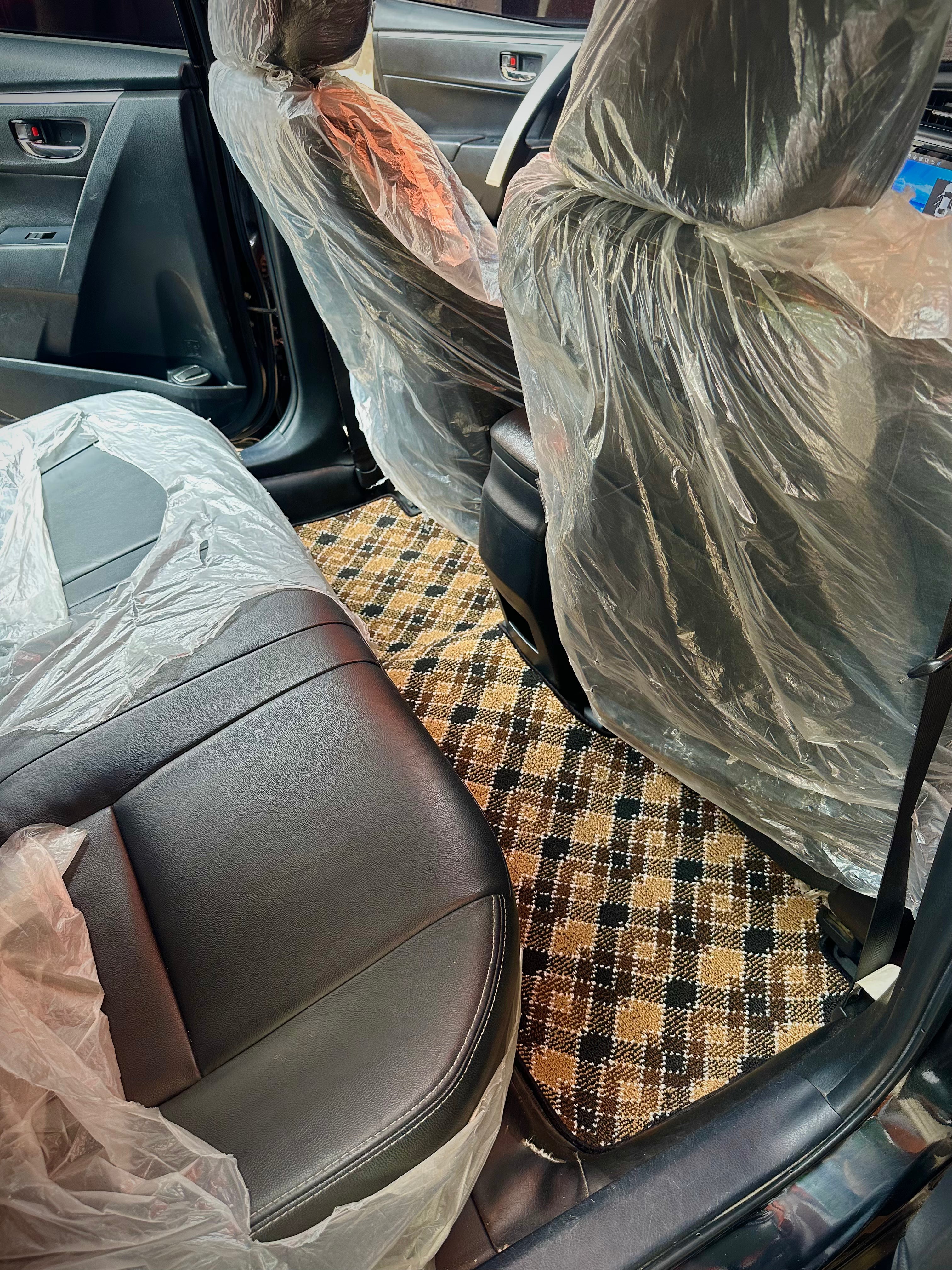 Bronze Aura – Premium Kashmiri Rug Car Mats