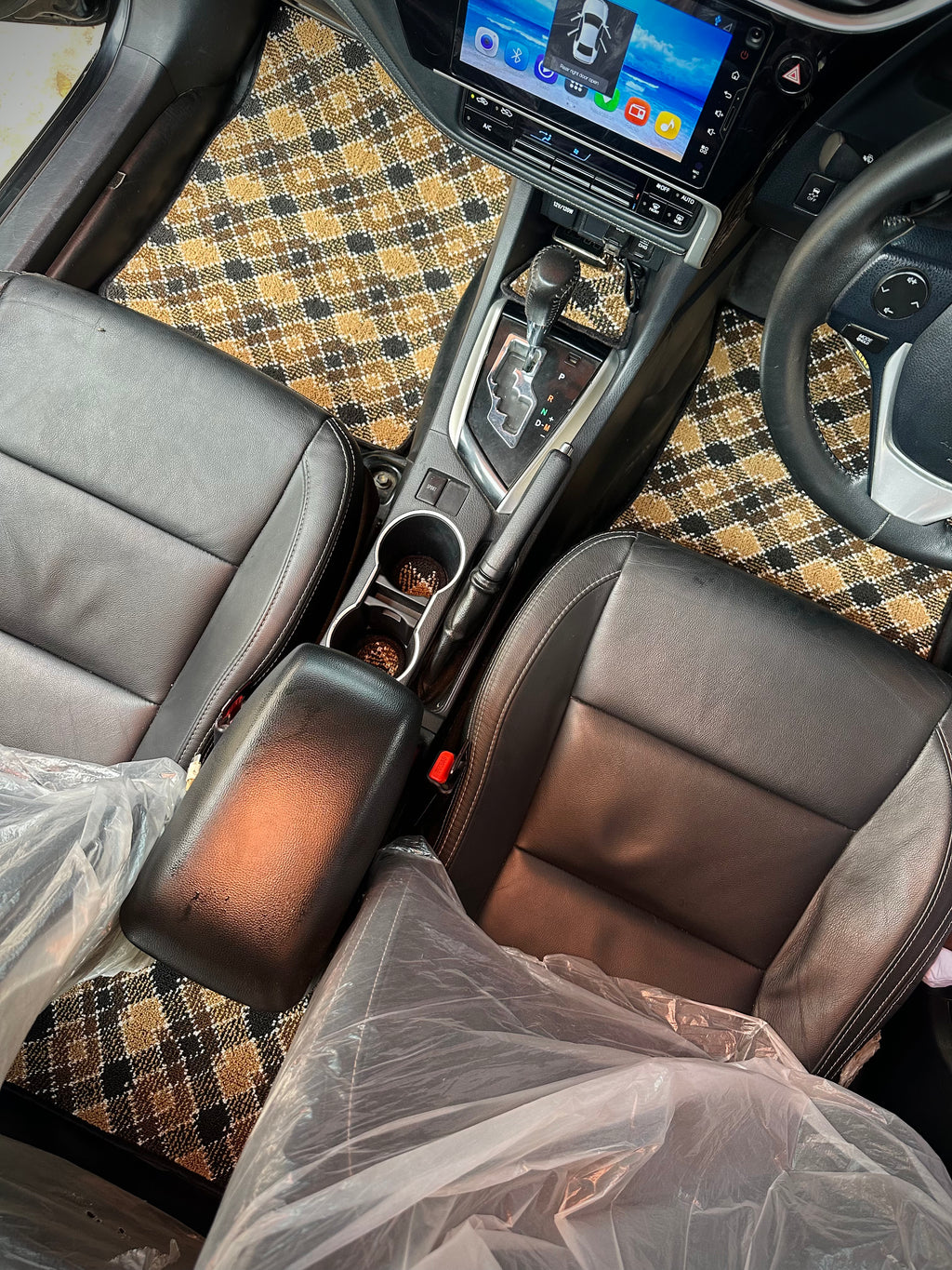 Bronze Aura – Premium Kashmiri Rug Car Mats