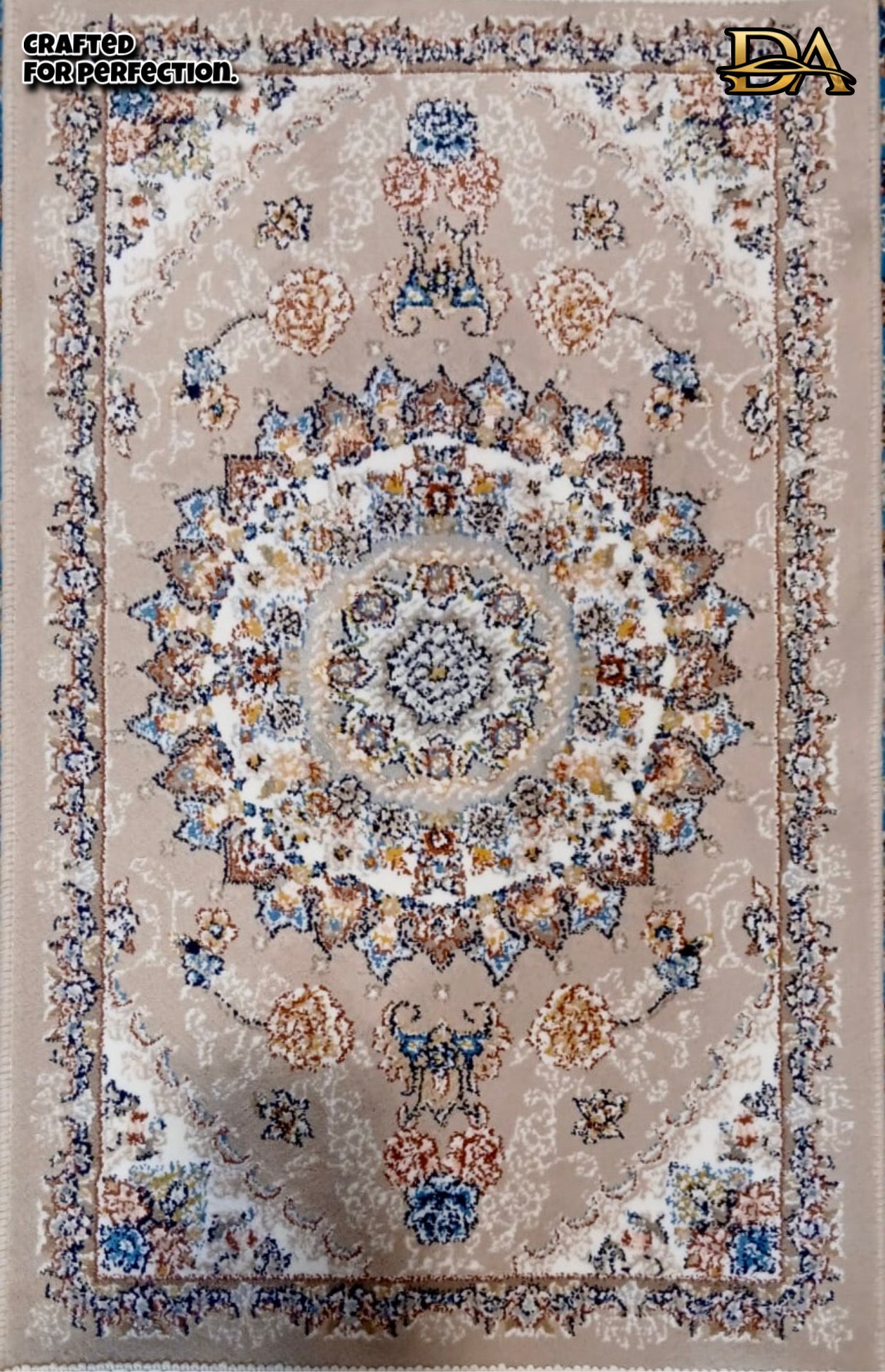 Regal White Persian Luxury Car Mats — Statement Edition (Design 1)