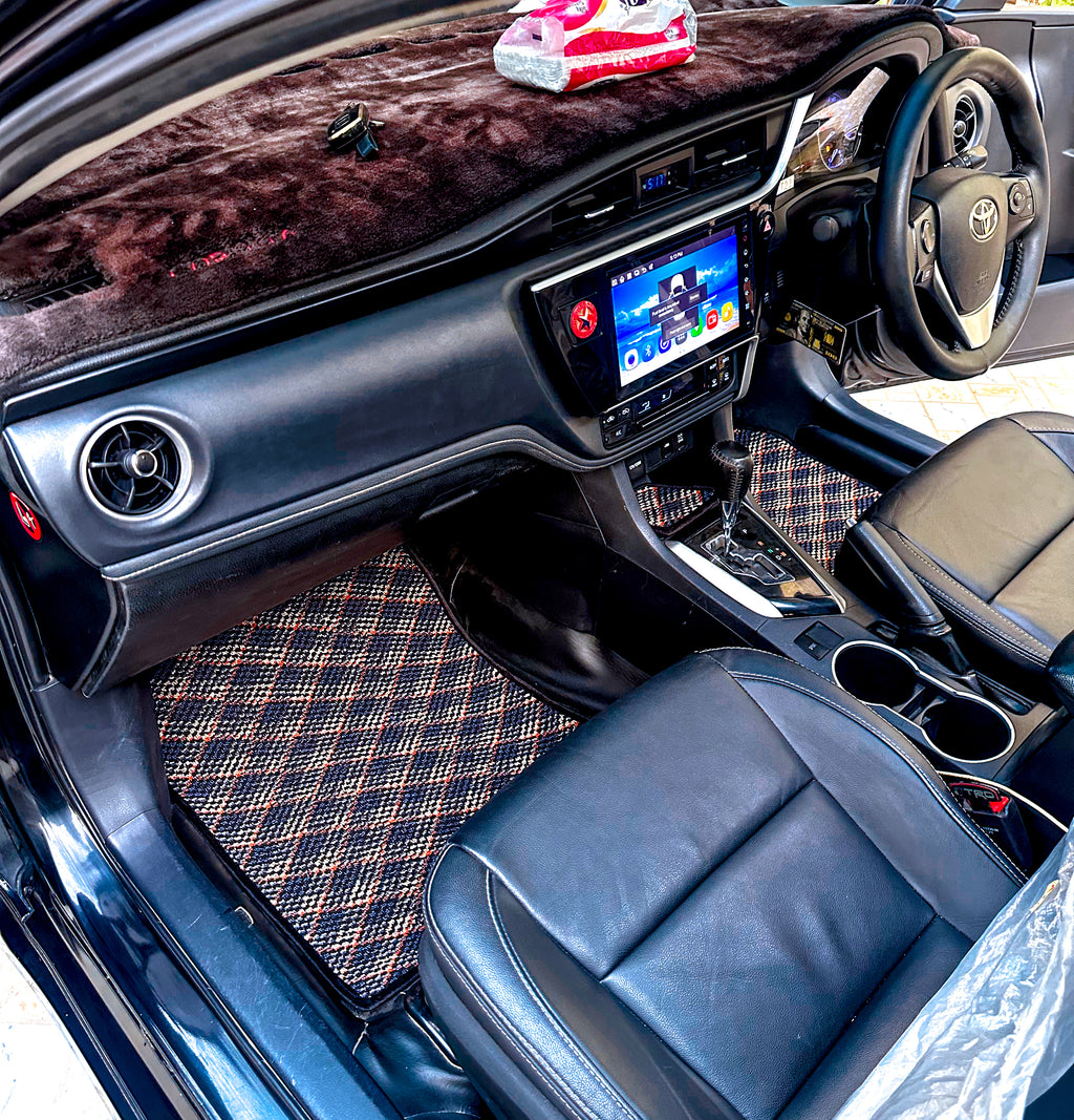 Midnight Aura – Premium Kashmiri Rug Car Mats