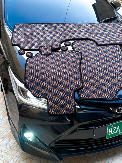 Midnight Aura – Premium Kashmiri Rug Car Mats