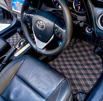Midnight Aura – Premium Kashmiri Rug Car Mats