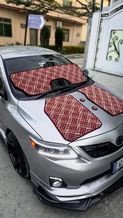 Saffron Aura – Premium Kashmiri Rug Car Mats