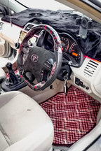 Saffron Aura – Premium Kashmiri Rug Car Mats