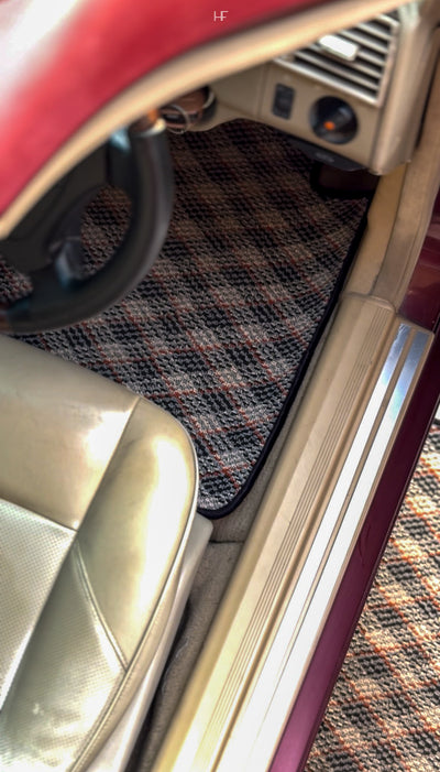 Slate Aura – Premium Kashmiri Rug Car Mats