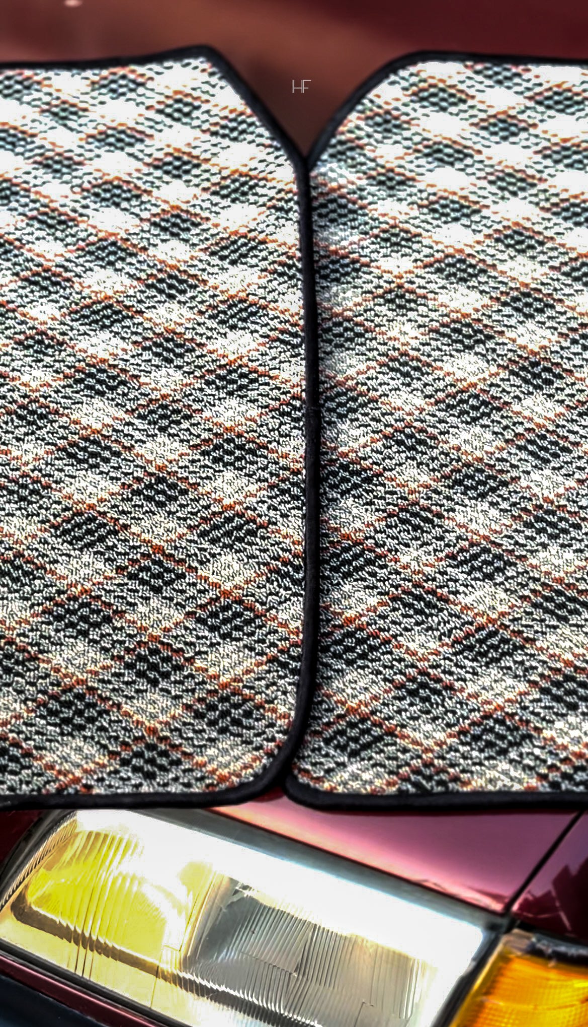 Slate Aura – Premium Kashmiri Rug Car Mats