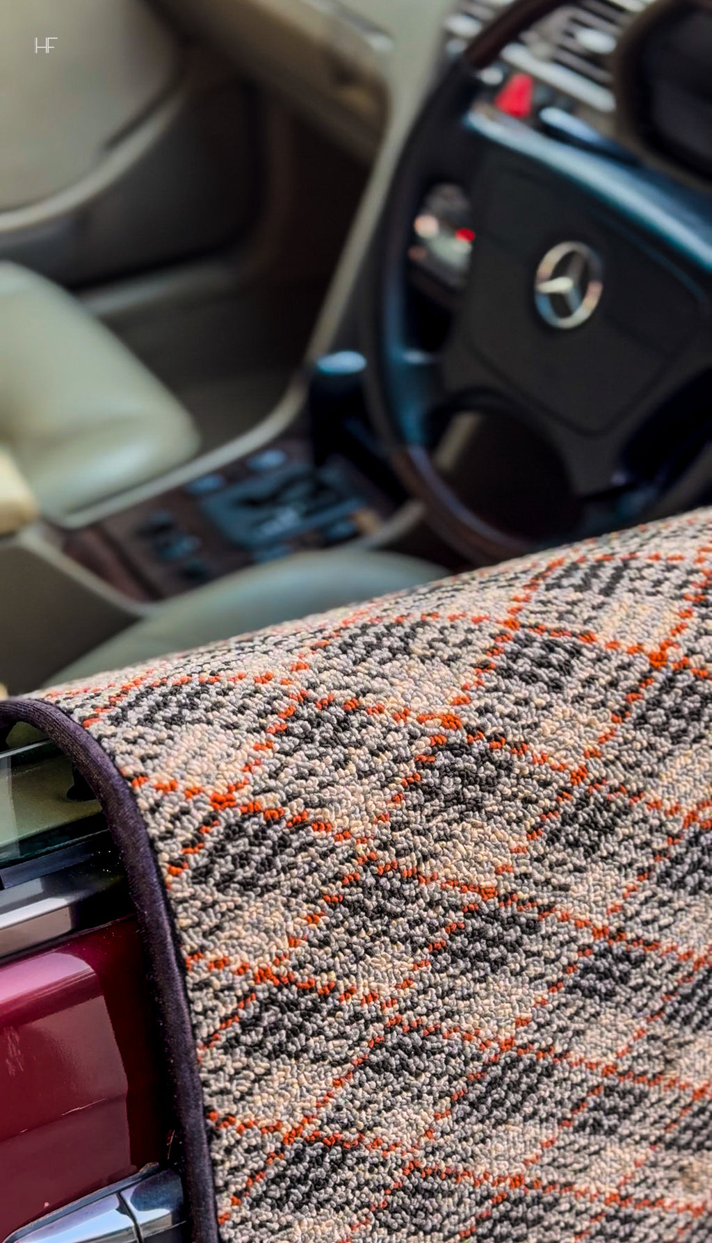 Slate Aura – Premium Kashmiri Rug Car Mats
