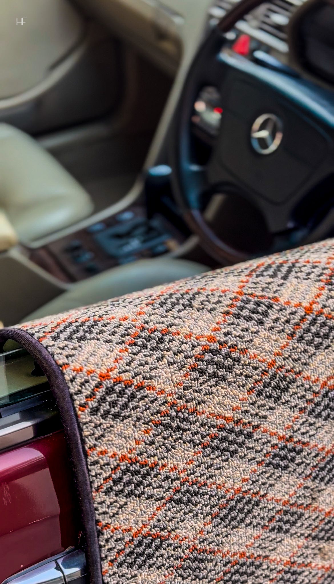 Slate Aura – Premium Kashmiri Rug Car Mats
