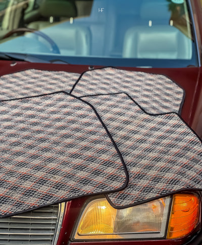 Slate Aura – Premium Kashmiri Rug Car Mats
