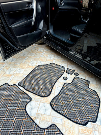 Stone Aura – Premium Kashmiri Rug Car Mats