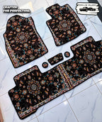 Black Persian Luxury Car Mats — Statement Edition (Design 6)