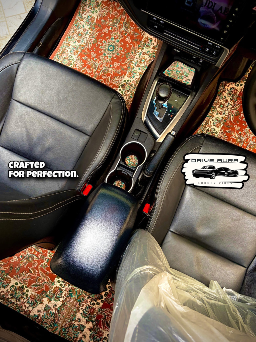 Brown Persian Luxury Car Mats — Statement Edition (Design 2)
