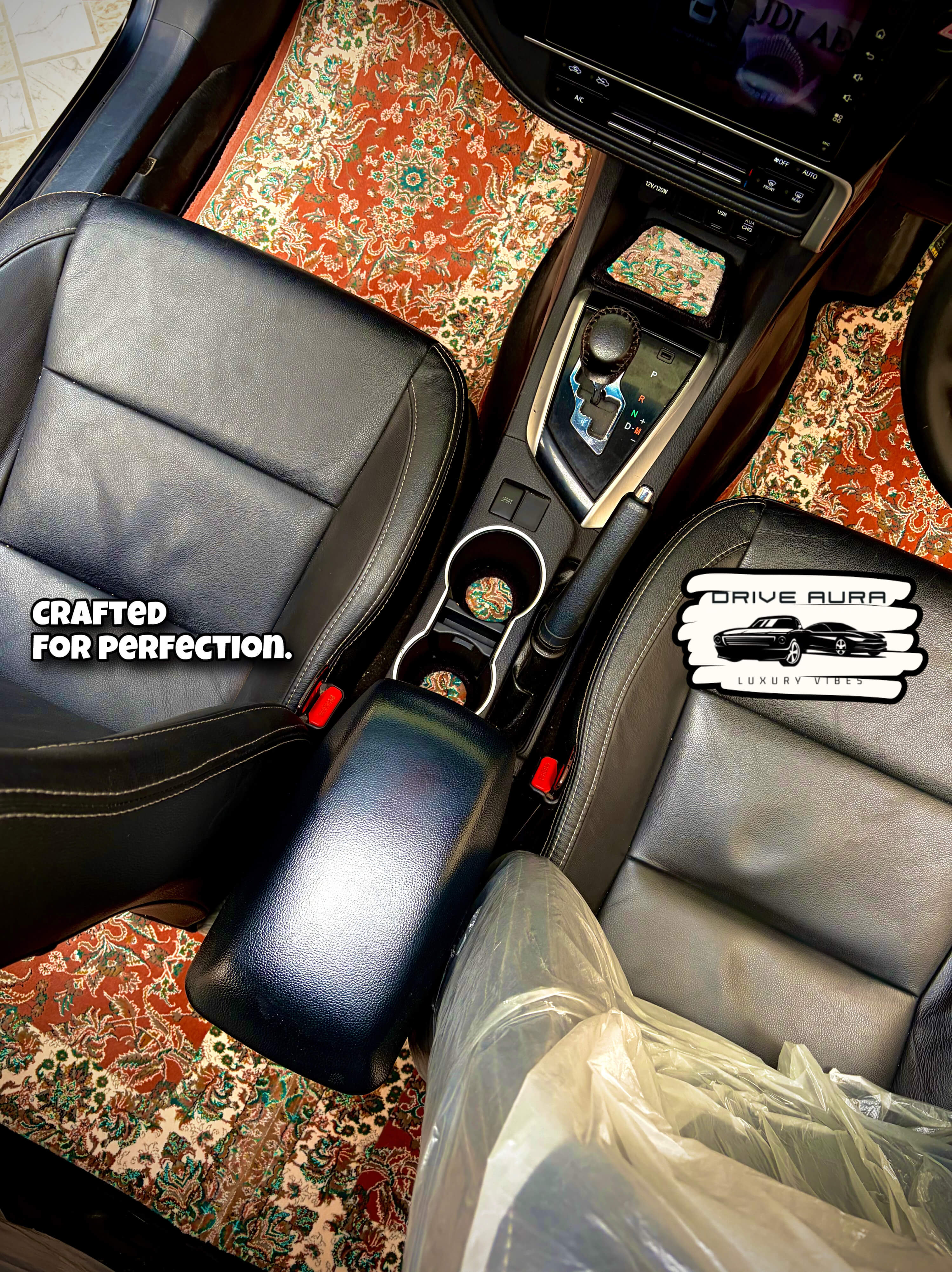 Brown Persian Luxury Car Mats — Statement Edition (Design 2)