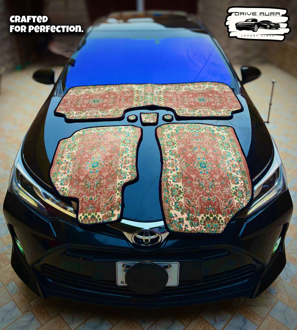 Brown Persian Luxury Car Mats — Statement Edition (Design 2)