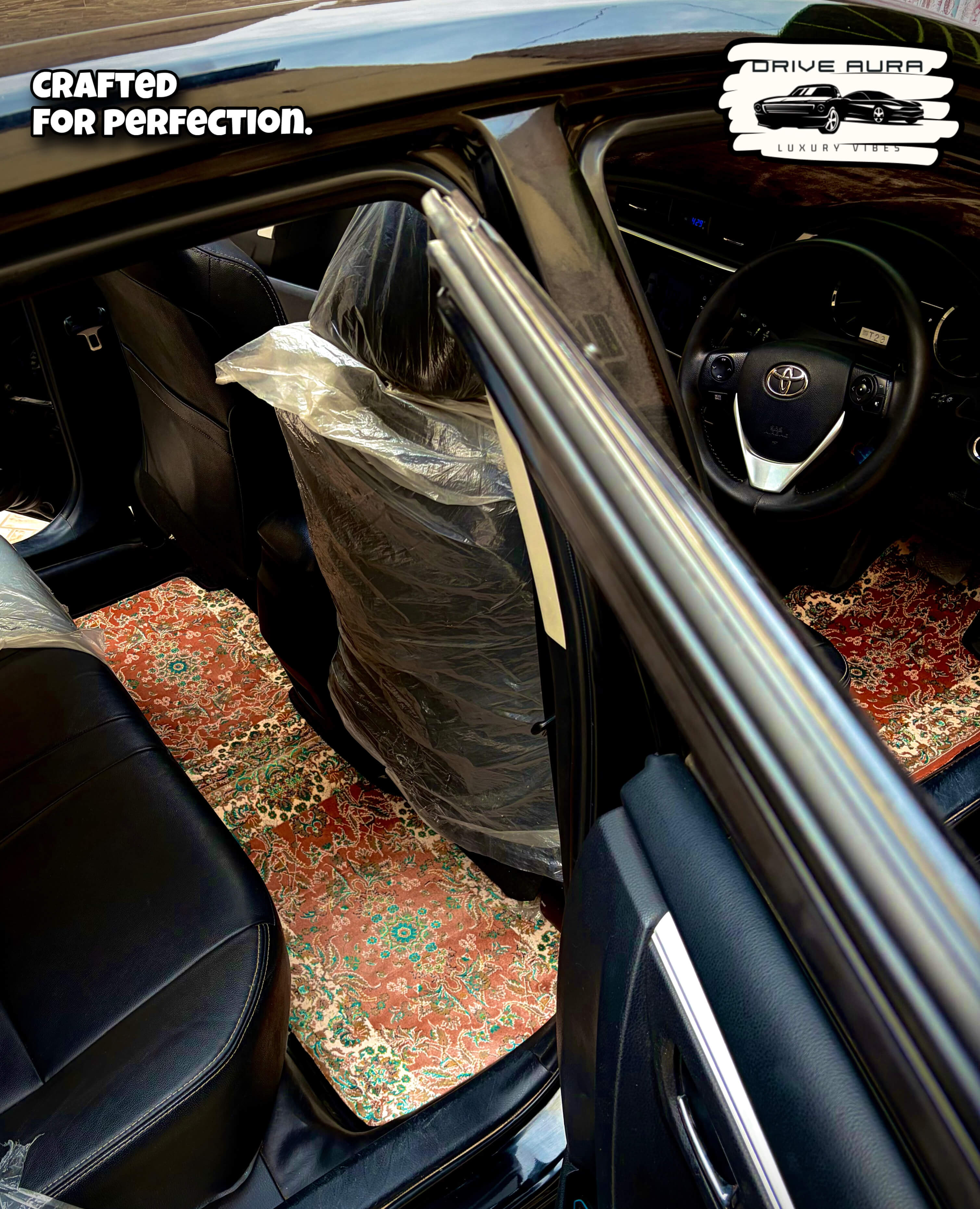 Brown Persian Luxury Car Mats — Statement Edition (Design 2)