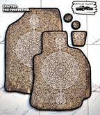 Grey Persian Luxury Car Mats — Statement Edition (Design 3)