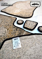 Grey Persian Luxury Car Mats — Statement Edition (Design 3)