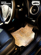 Light Grey Persian Luxury Car Mats — Statement Edition (Design 1)