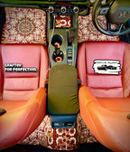 Red Persian Luxury Car Mats — Statement Edition (Design 7)