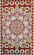 Red Persian Luxury Car Mats — Statement Edition (Design 7)